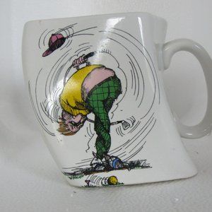 Cartoon Golf Coffee Mug Twisted Humor